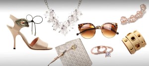 Shoe, Necklace, Sunglasses, Bracelets, Rings, and Purse