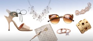 Shoe, Necklace, Sunglasses, Bracelets, Rings, and Purse