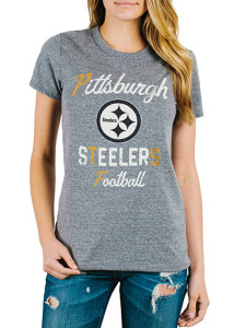 Girl wearing Pittsburgh Steeler tshirt from Rally House