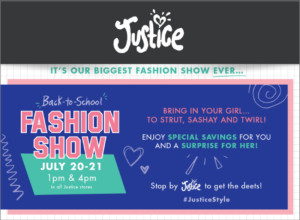 Justice’s Back to School Fashion Show