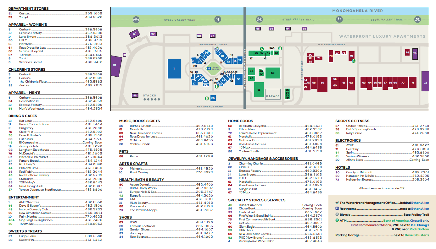 Mall Of America Map And Directory