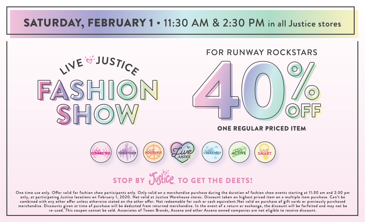 Live Justice Fashion Show