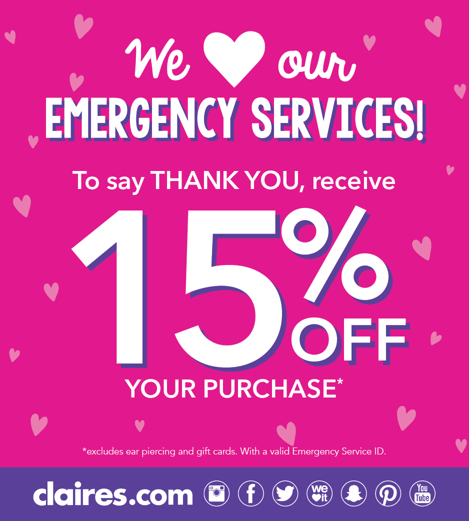 Work in Emergency Services? Save 15%!