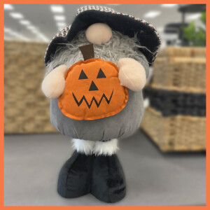 Halloween Gnome with pumpkin