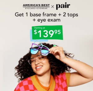 Frame + Tops + Eye Exam Deal