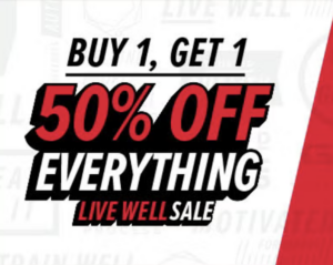 Buy One, Get One 50% Off Everything Sale