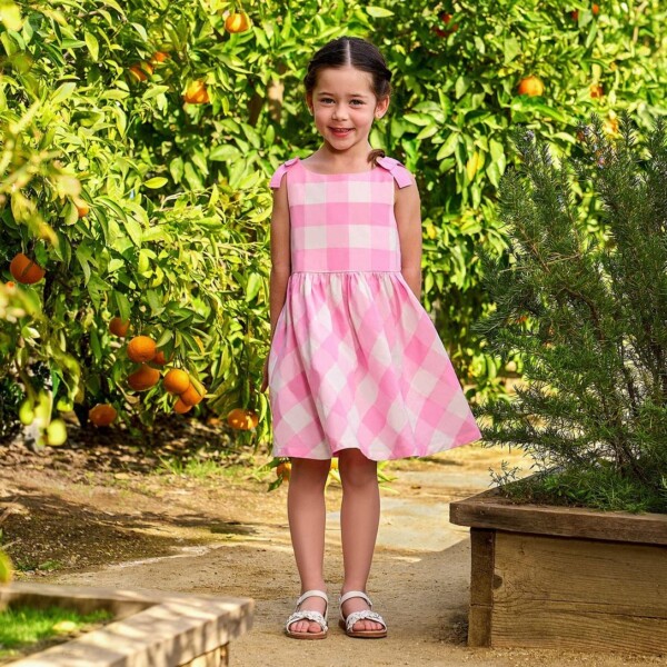 Little Girl in Pink Dress