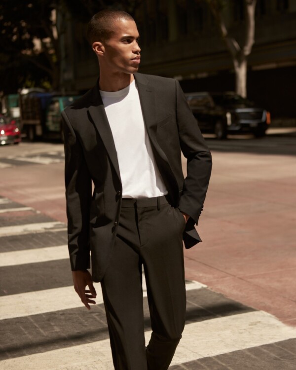 Man in casual black suit