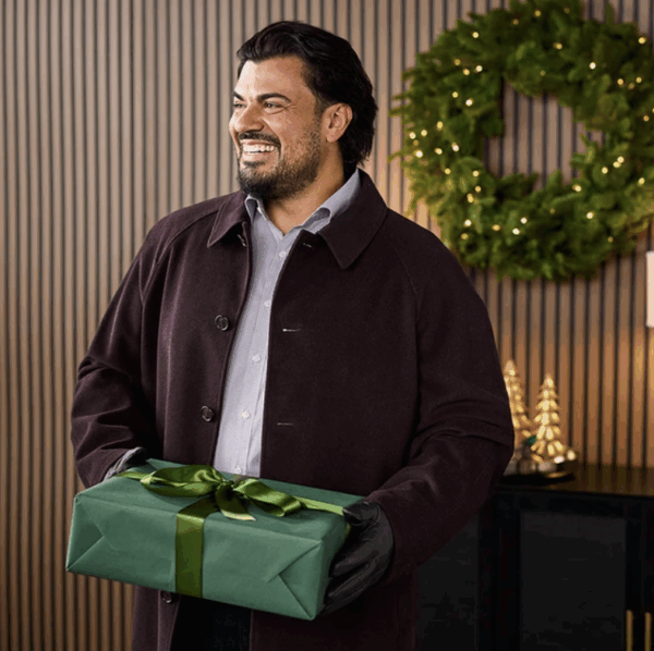 Man carrying gift
