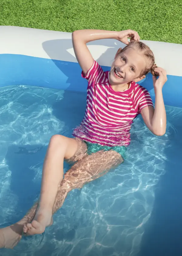Girl in swimming pool